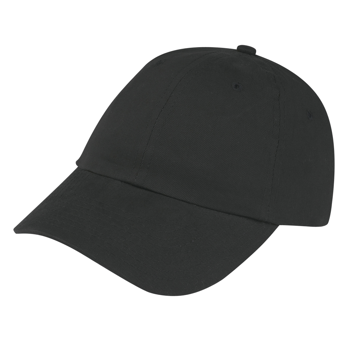 Brushed Cotton Twill Cap in BLACK